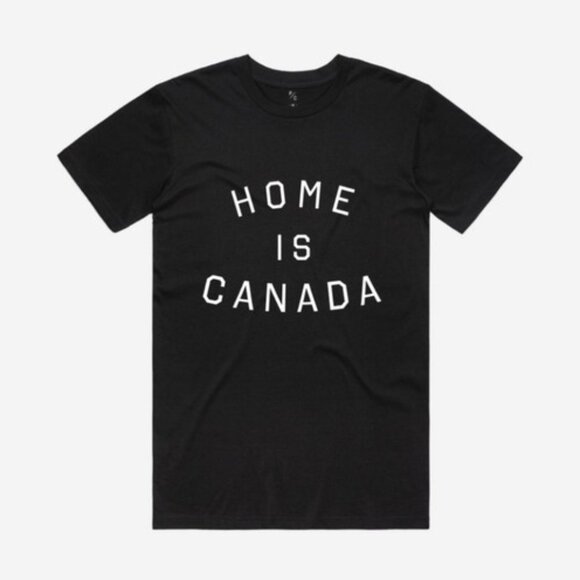 Peace Collective "HOME IS CANADA" Women's T-shirt, LIGHT PINK, NWOT - Picture 1 of 6